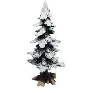 Rare Snowy O'Well Tree Figurine – Charming Home Décor Shelf Sitter